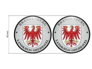 Aufkleber TÜV Landkreis Oberhavel Nummernschild plakette